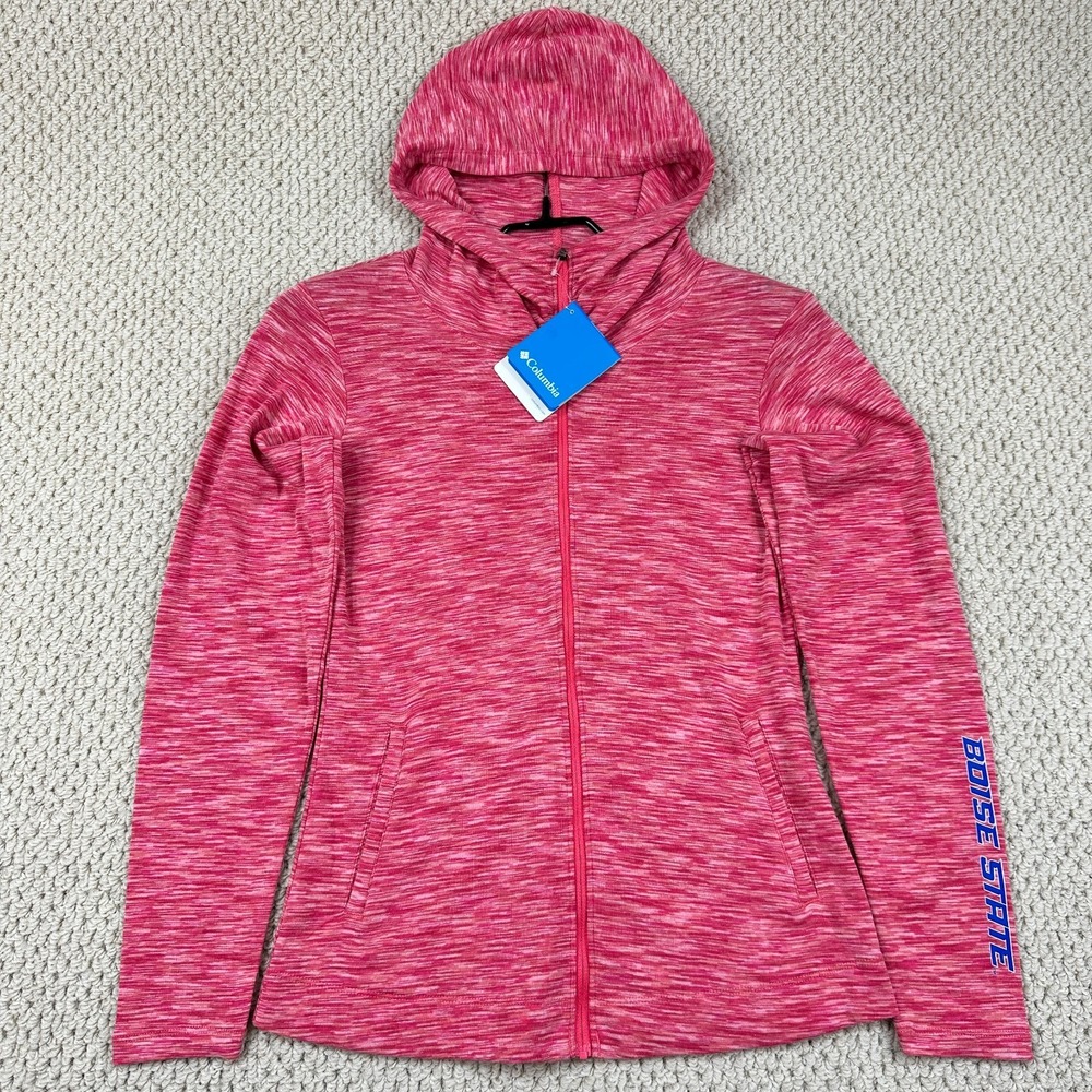 BSU Columbia Hoodie Womens S Bright Geranium Outerspaced Full Zip Hooded Jacket